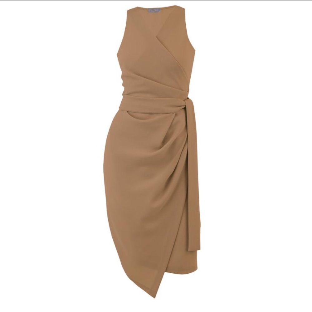 Me&Thee Double Dutch dress in camel